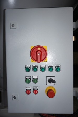 Bedienfeld eines Trockenmischers